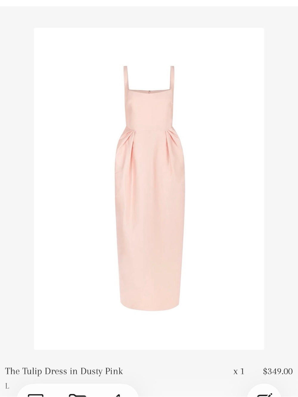 The Tulip Dress in Dusty Pink - Women